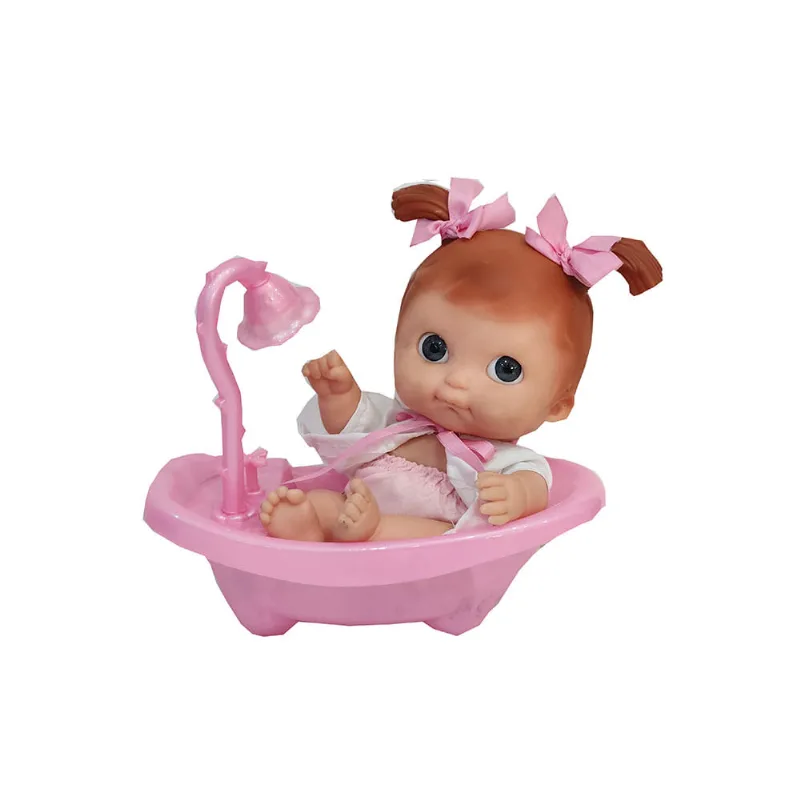 Baby Conny Con Bañera Con Mecanismo Tira Agua Juguetech