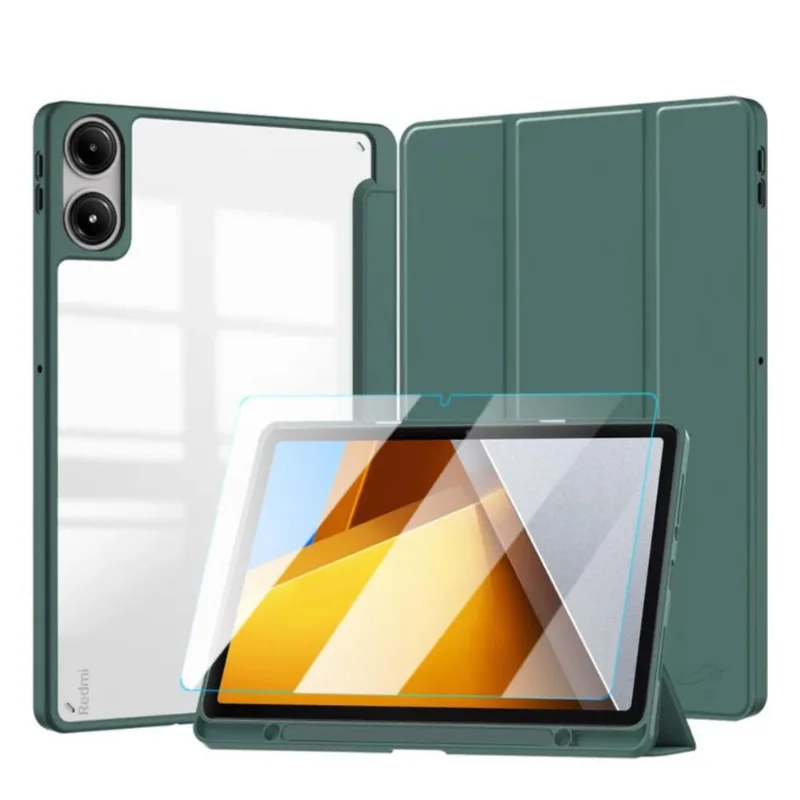 Capa Acrílico Para Xiaomi Poco Pad 12.1 Polegadas + Película