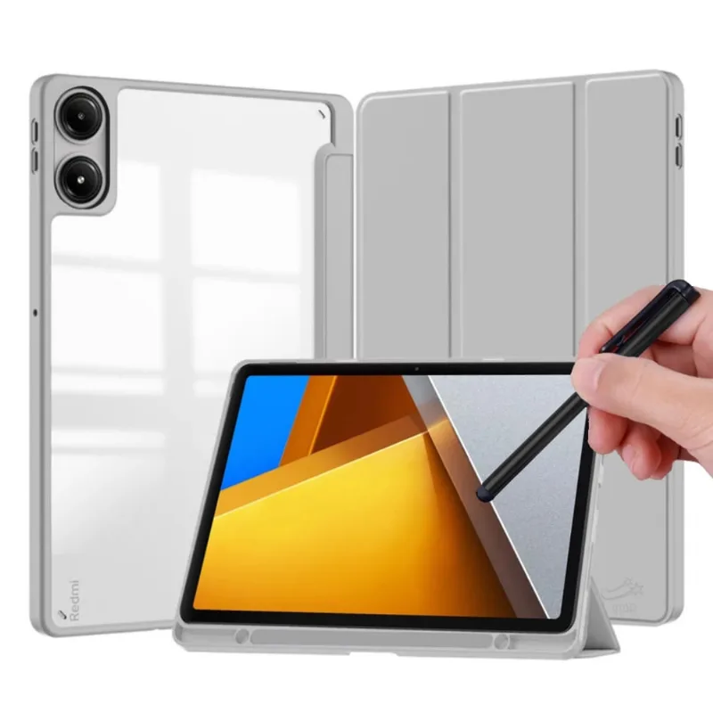 Capa Acrílico Slot Para Xiaomi Poco Pad 12.1 + Caneta Touch