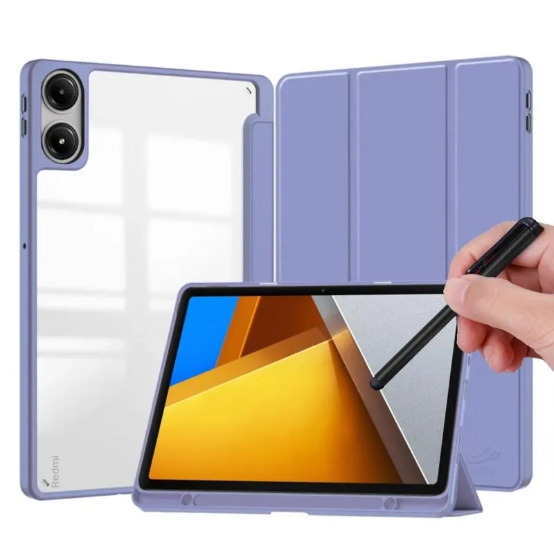 Case Acrílico Slot Caneta Para Xiaomi Poco Pad 12.1 + Caneta