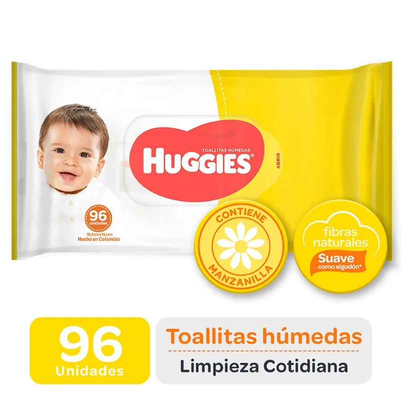 Toallitas húmedas clásico y cotidiano Huggies x 96 uni