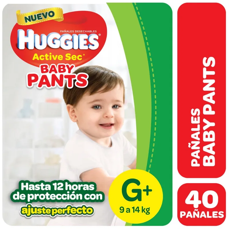 Panales Huggies Pants Active Sec G 40 U