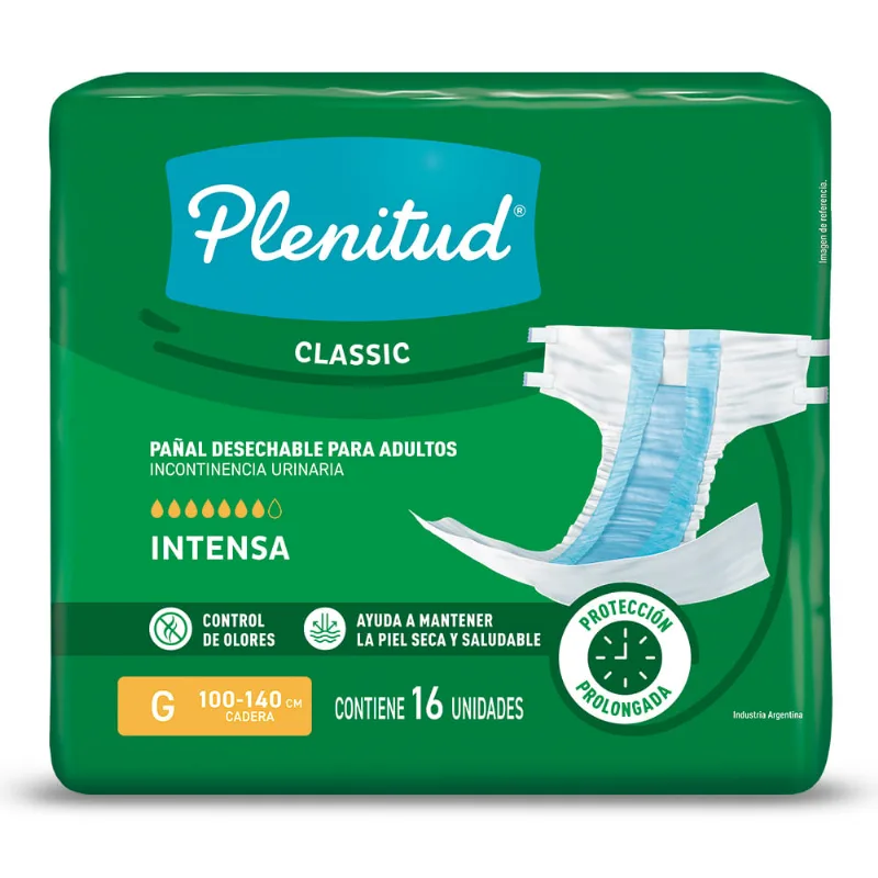 Pañales para Adultos Plenitud Classic Talle G Talle G | 16 Unidades por Paquete