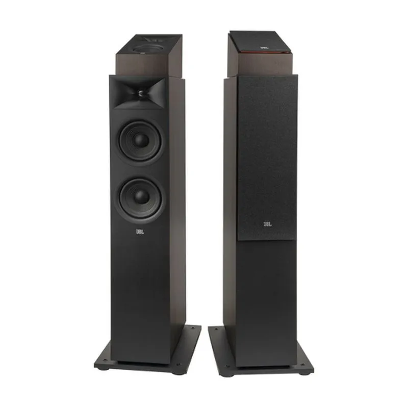 Kit 2 Caixas Torre Jbl 125w Rms Stage 260f 2,5vias Woofer Duplo 6,5 Pol Preto