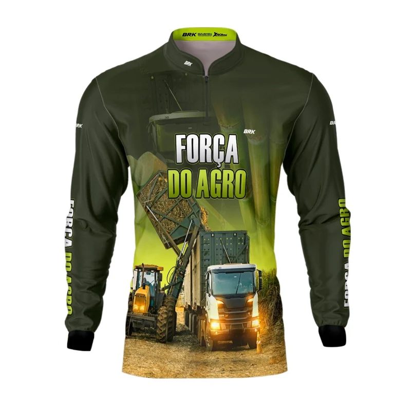 Camisa Agro Brk Caminhão Canavieiro Cana de Açúcar com Proteção Solar UV50+ PP