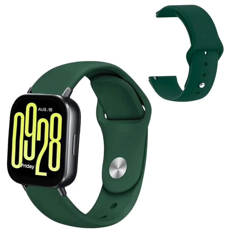 Pulseira Confort Silicone Lisa Para Redmi Watch 5 Active 22