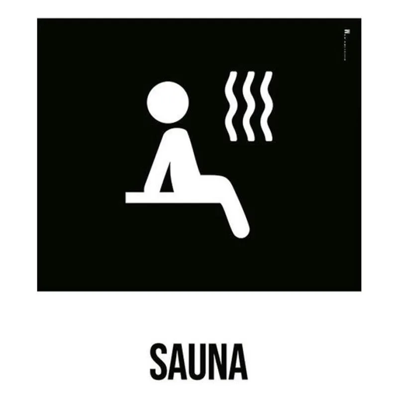 Kit 3 Placas Desenho - Sauna