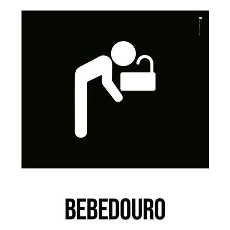 Kit 3 Placas Desenho - Bebedouro