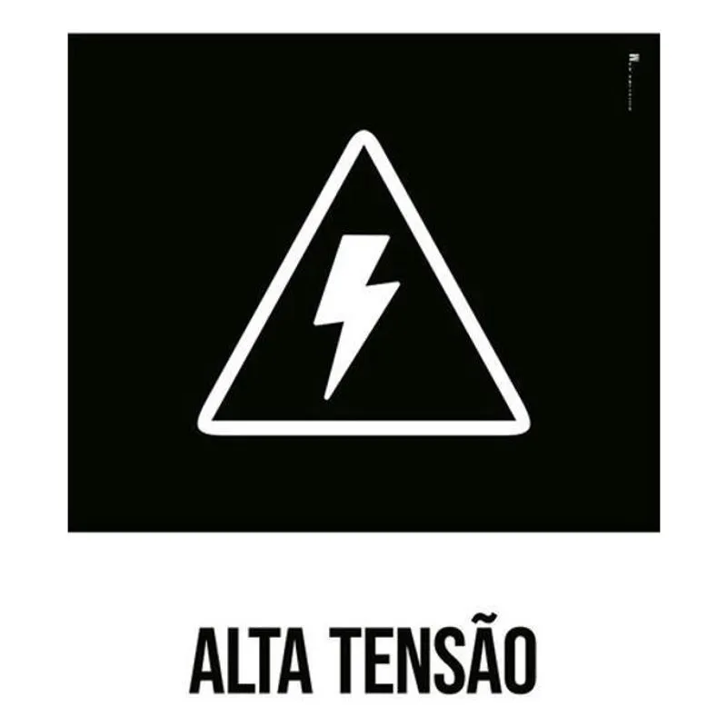 Kit 3 Placas Desenho - Alta Tensão