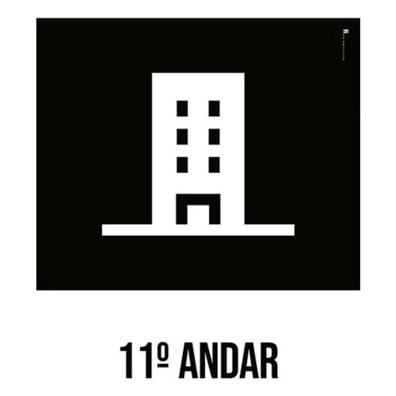 Kit 3 Placas Desenho - 11 Andar