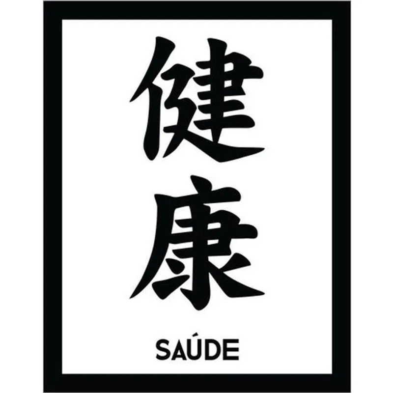 Kit 3 Placas Sinalização - Kanji Saúde
