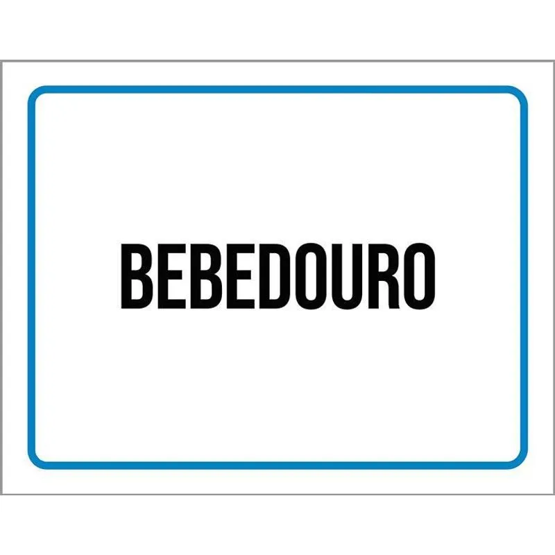 Kit 3 Placas Ambiente Sinalização Setor Bebedouro