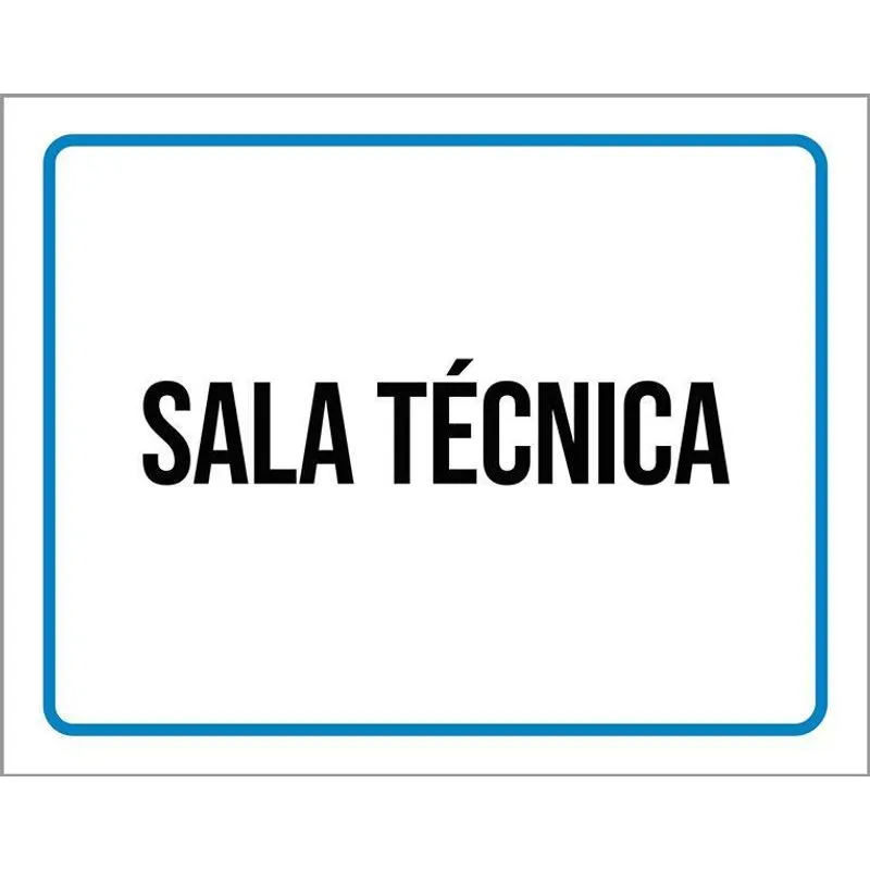 Kit 3 Placas Ambiente Sinalização Setor Sala Técnica