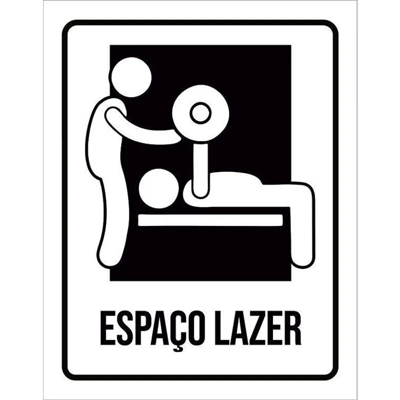 Kit 3 Placas Condomínio Ambiente Espaço Lazer Fitness