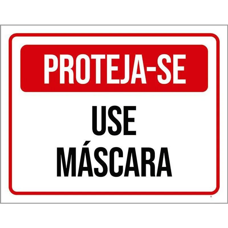 Kit 3 Placas Proteja-Se Use Máscara