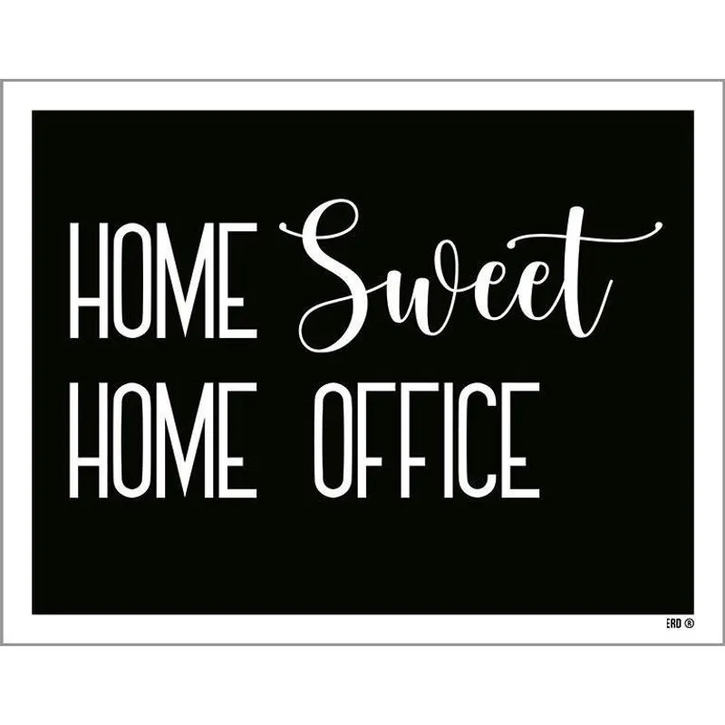 Kit 3 Placas Decorativa - Home Sweet Home Office