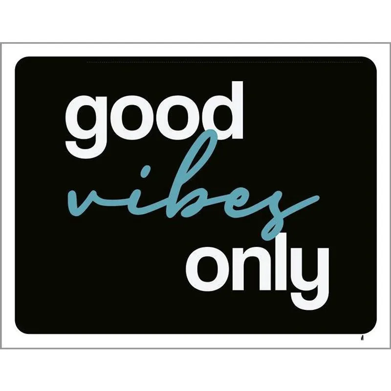 Kit 3 Placas Decorativa - Good Vibes Only