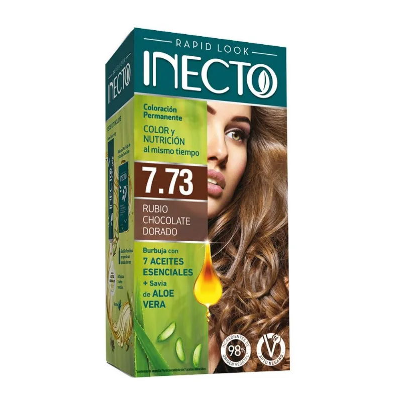 Kit Coloración Permanente Rapid Look 7.73 Rubio Chocolate Dorado