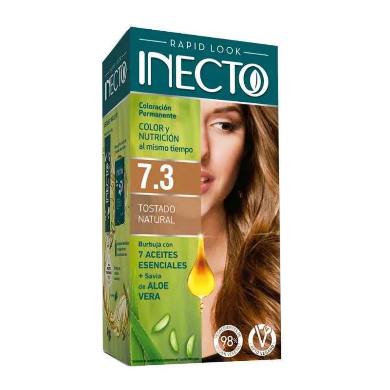 Kit Coloración Permanente Rapid Look 7.3 Rubio Dorado Tostado Natural