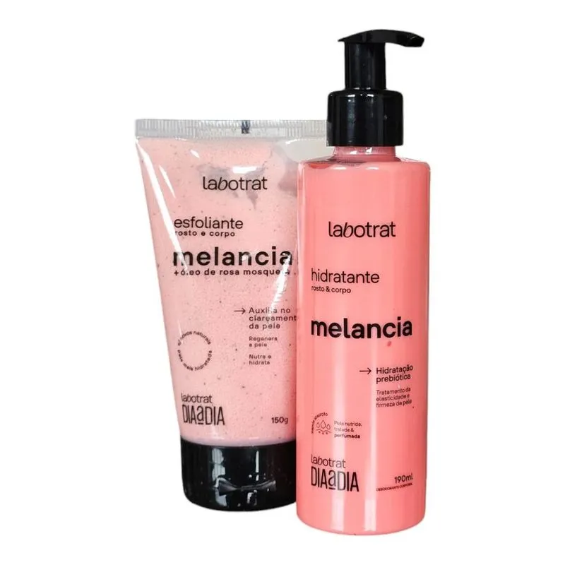 Kit Labotrat Dia a Dia Melancia - Hidratante 190ml + Esfoliante 150g