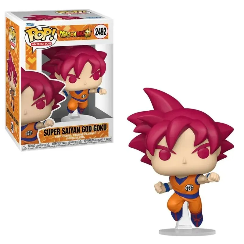 Boneco Colecionável Funko Pop Goku Super Saiyajin God #2492 Dragon Ball Super