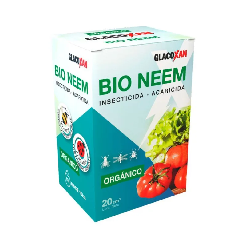 Insecticida Glacoxan orgánico bio neem 20 cc