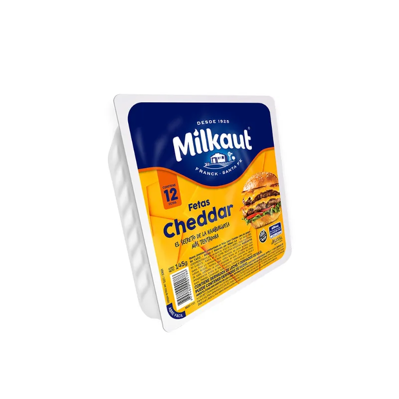 Queso Cheddar Feteado x 145 Grs Milkaut