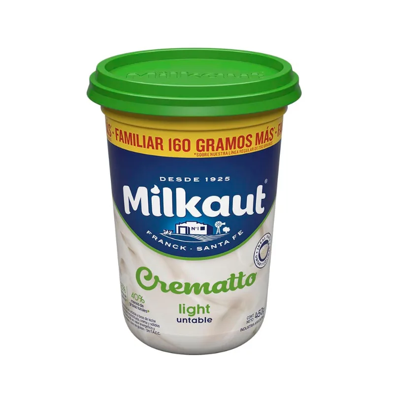 Alimento Untable Crematto Light 450g