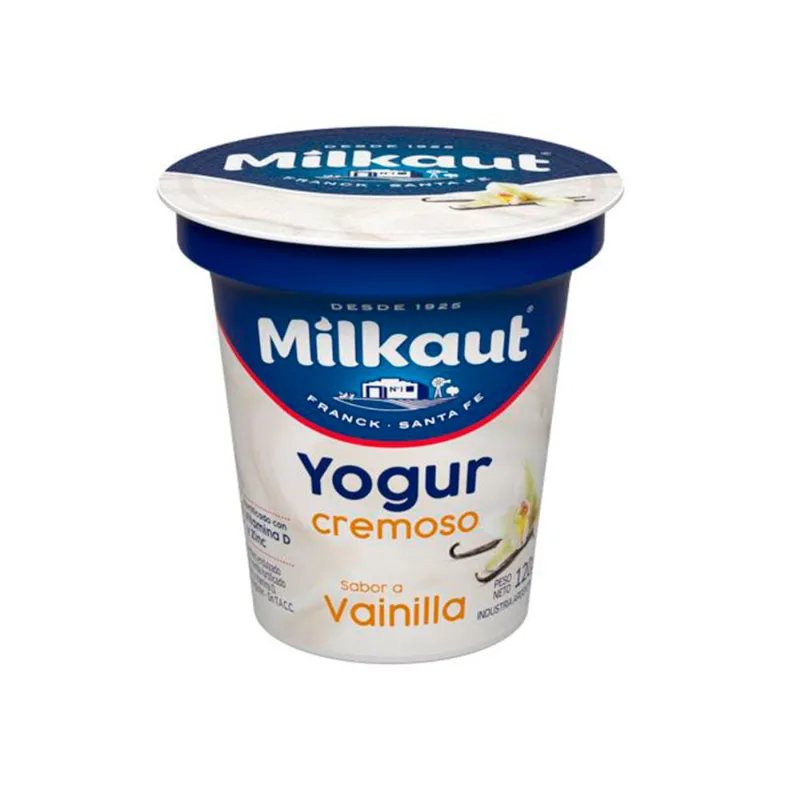Yog Milkaut Cremoso Vain 120g Yogur Milkaut Cremoso Vainilla 120g