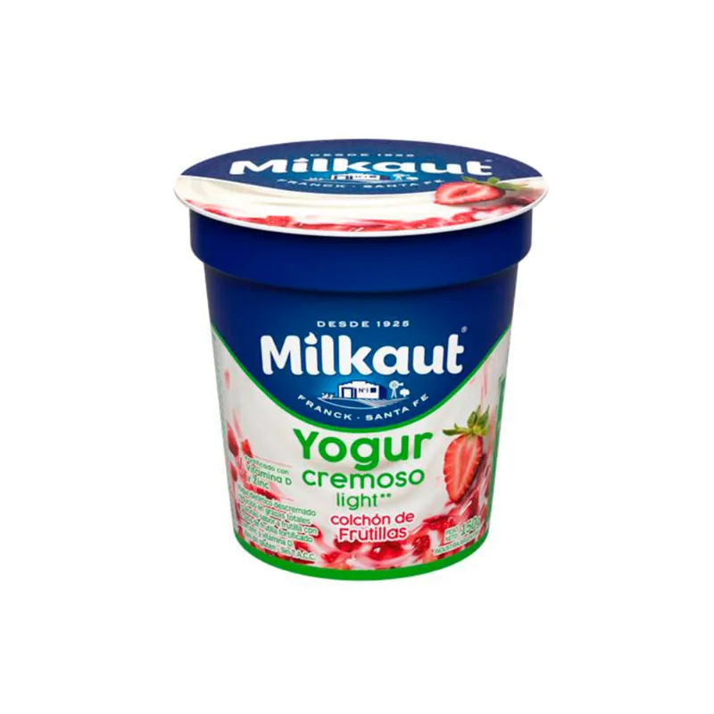Yogurt Sabor Frutilla Cremoso Light 150 Grs Milkaut Yogur Light Milkaut Cremoso Colchon De Frutillas 150 Gr