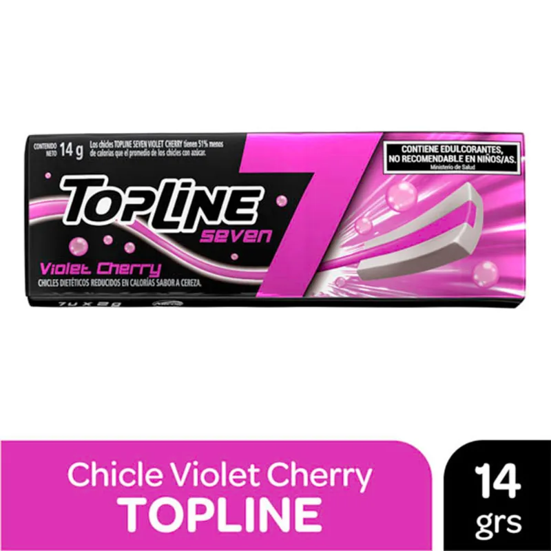 Chicle 7 Violet Cherry X 14 Gr Topline
