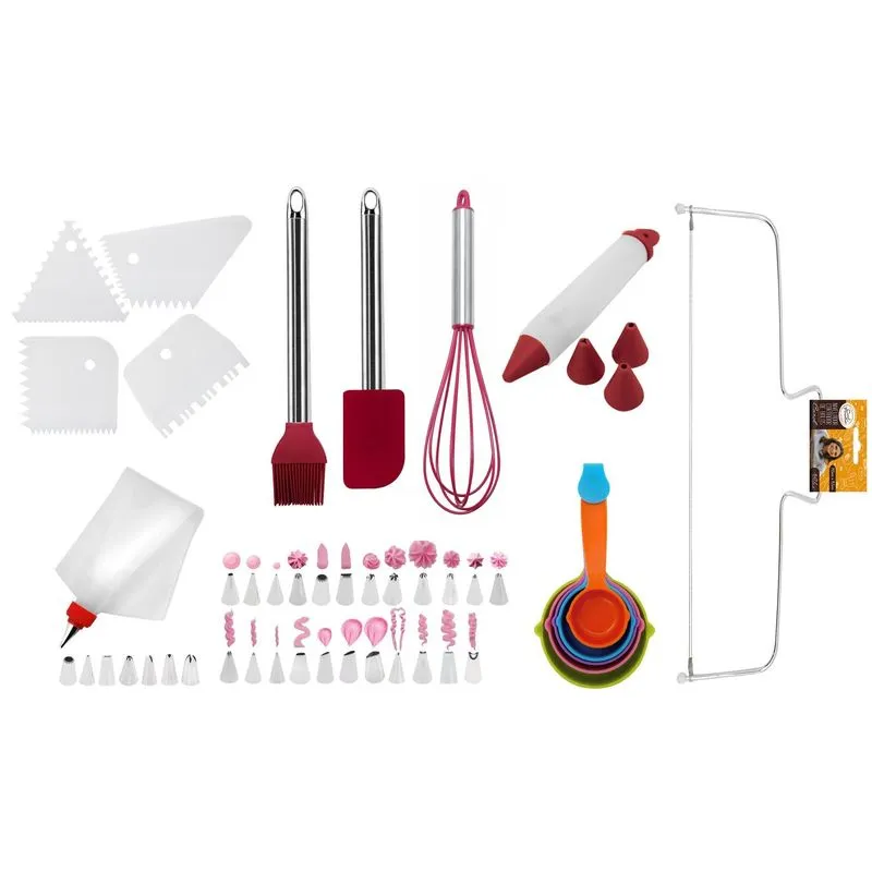 Kit Confeitaria Master 42 Peças Bicos Raspadores Nivelador E