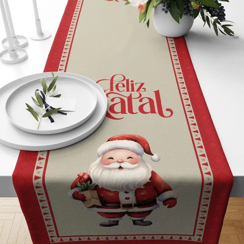 Trilho Caminho De Mesa Natal 145cm X 40cm