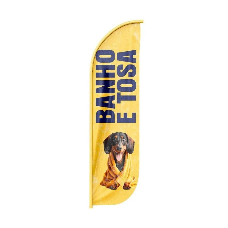 Wind Banner Banho E Tosa Dupla Face 170X60Cm Somente Tecido