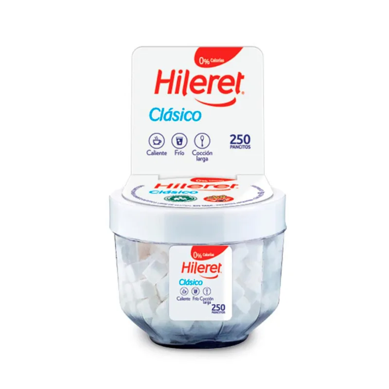 Edulcorante Hileret 1 A 10 En Pancitos Pvc 250 Un.