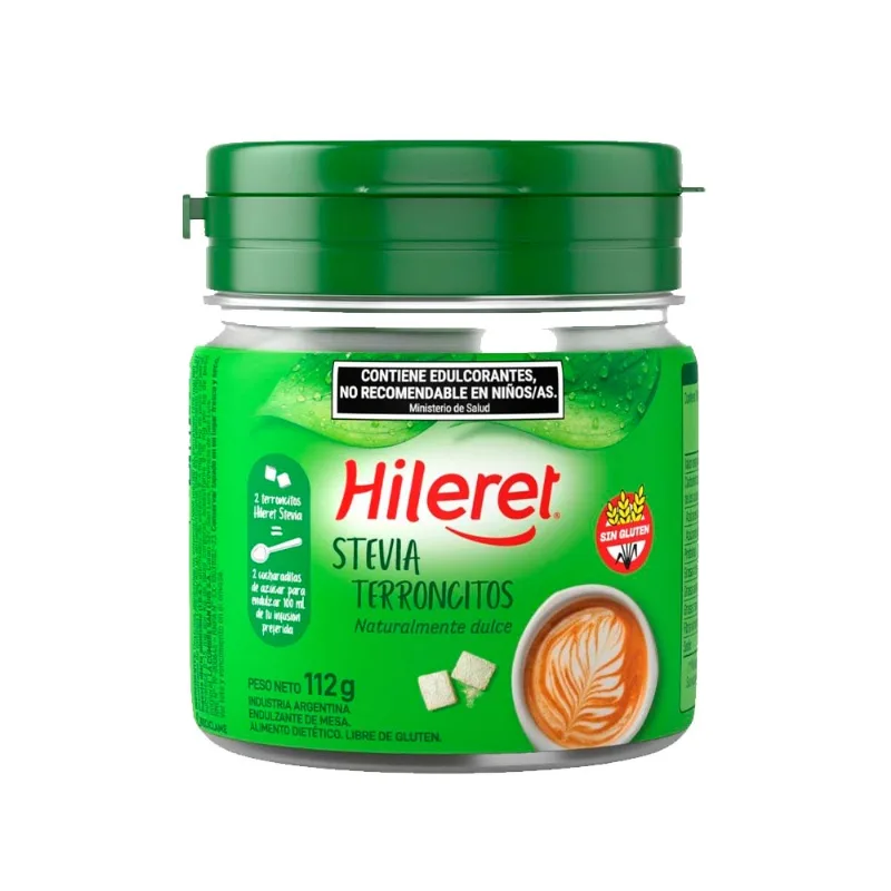 Edulcorante Stevia Terroncitos 112 Grs Hileret
