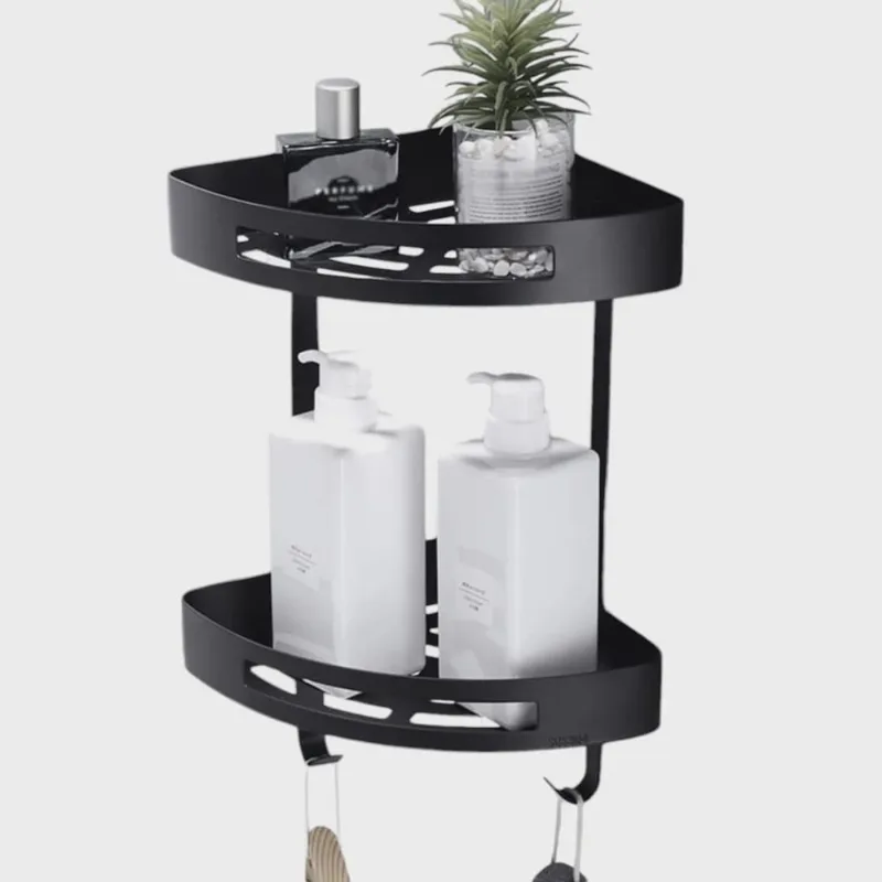 Suporte De Canto Banheiro 2 Prateleiras Box Organizador Shampoo Condicionador Sabonete Decoraçao Multiuso