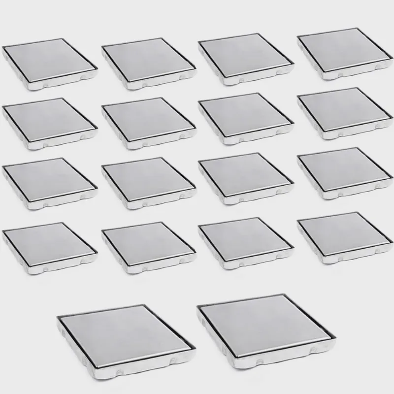 Ralo Oculto Invisivel 15X15 Anti Odor Kit 18 Uni Lavanderia Cozinha Banheiro Lavabo Limpeza Higiene Lavanderia Anti inseto