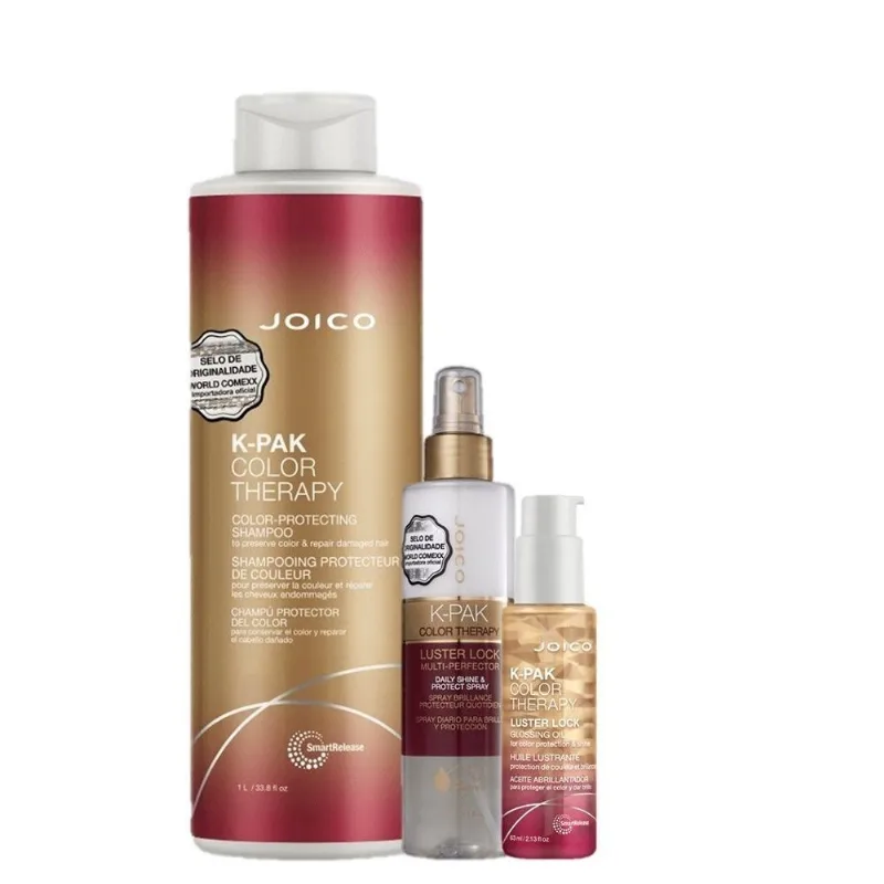 Kit De Tratamento Capilar K-pak Color Therapy Combate Ao Frizz Finalizacao Perfeita Transparente
