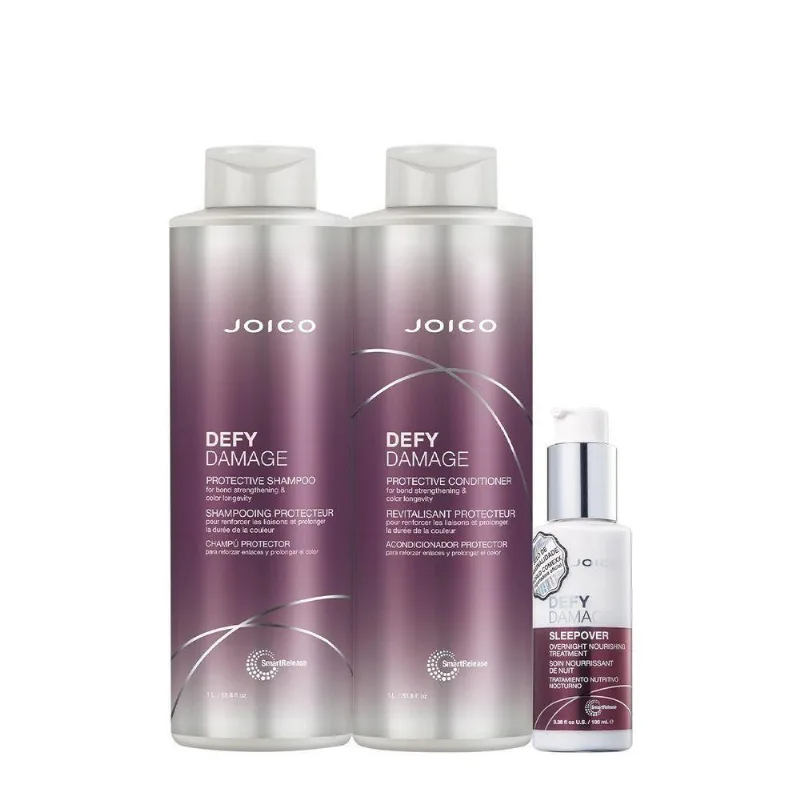 Kit De Tratamento Capilar Defy Damage Protective Hidratação Profunda Redução De Frizz Joico 1L 100ML