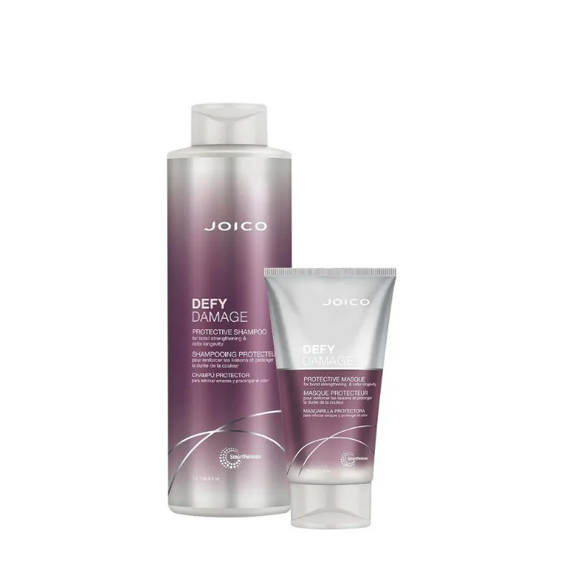 Kit De Cuidados Capilares Defy Damage Limpeza E Tratamento Shampoo E Máscara Joico