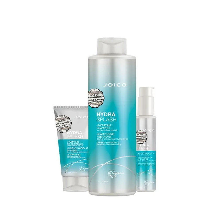 Kit De Tratamento Capilar Hydra Splash Hidratação Leve E Poderosa 150ml Joico