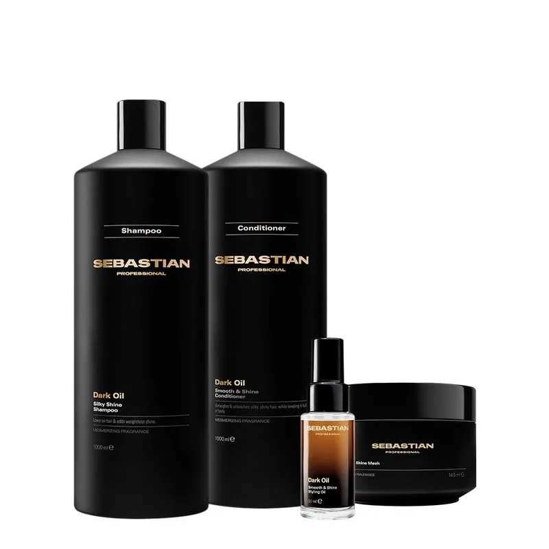 Kit Sebastian Professional Dark Oil Salon Total Oil 30 (4 produtos)