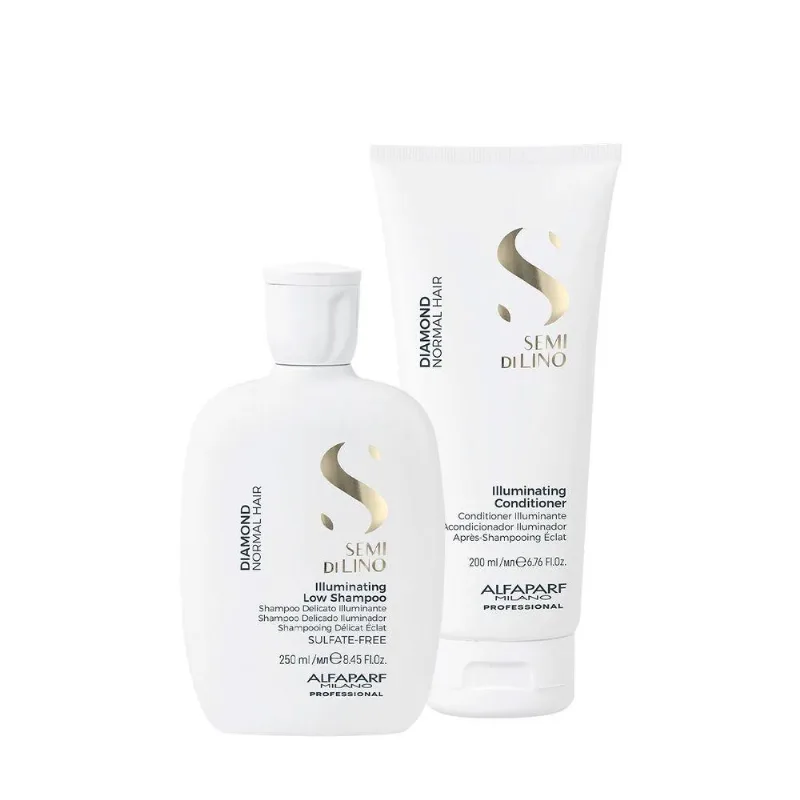 Kit De Tratamento Capilar Semi Di Lino Diamond Illuminating Brilho Intenso Alfaparf