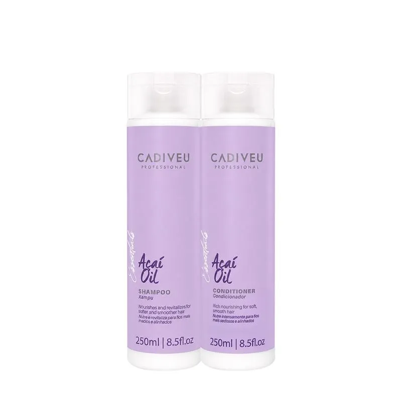 Kit Cadiveu Professional Essentials Açaí Oil - Nutrição e Brilho sem Frizz (2 produtos)