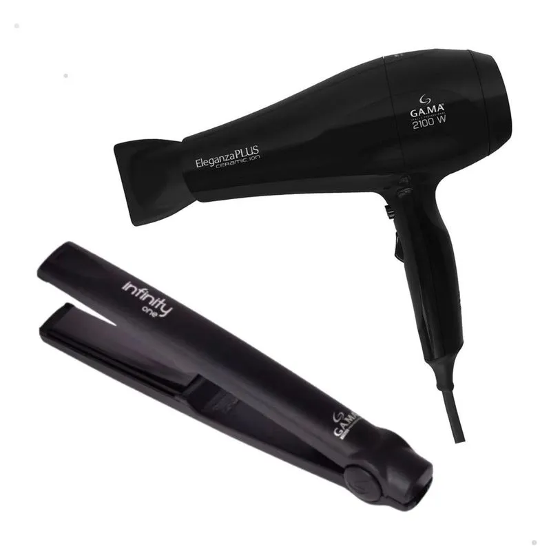 Kit Profissional Secador Cabelo Ceramic Ion Gama Italy 2100w