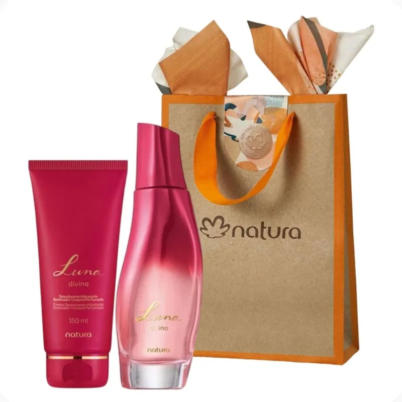 Presente Feminino Luna Divina Colônia 75ml + Hidratante 150ml Natura