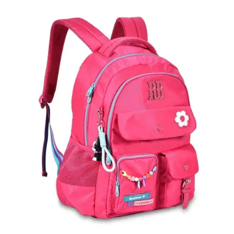 Mochila Rebecca Bonbon Bolsa Escolar Feminina Rosa
