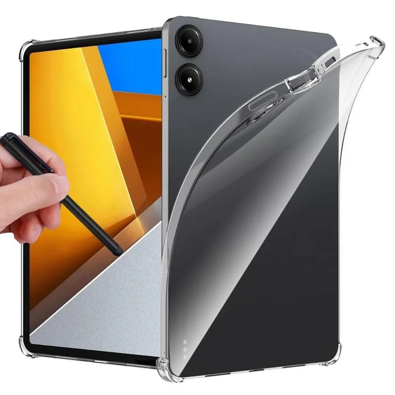 Capa Borda Premium Para Xiaomi Poco Pad 12.1 + Caneta Touch