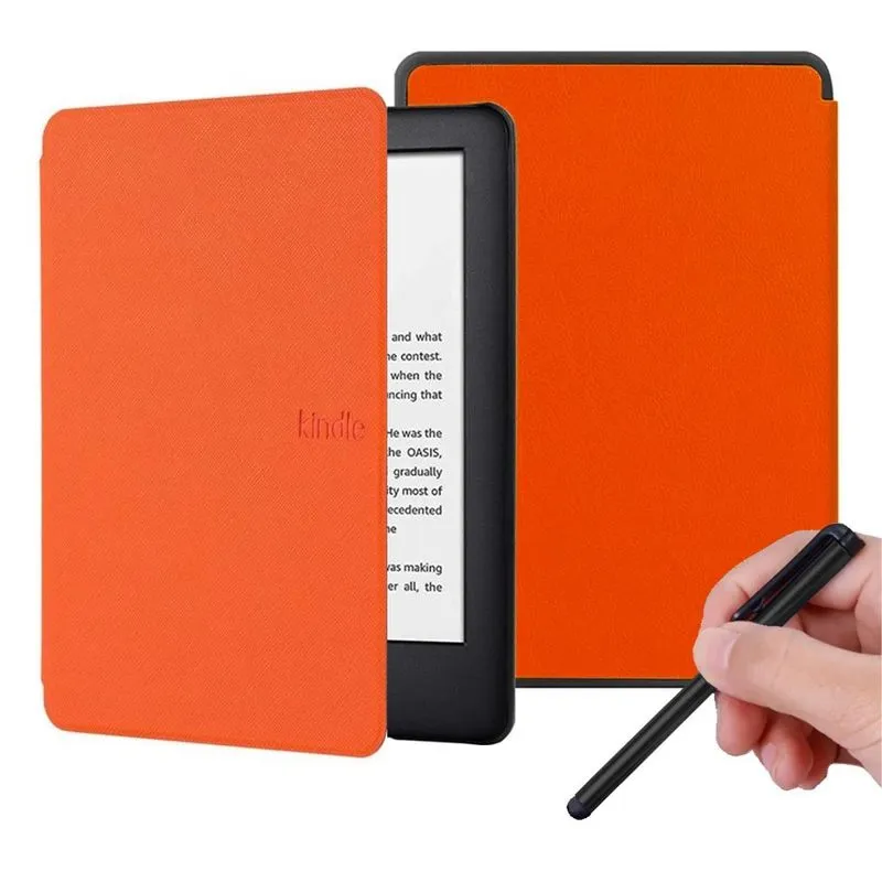 Case Couro Premium Para Kindle 12 Básico 6.0 + Caneta Touch
